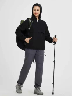 Outdoor 1/4 Zipper Hooded Windproof Jacket -Baleaf Clothing Shop 18 b8ff0f21 9258 481a a706 ef729f81ee54