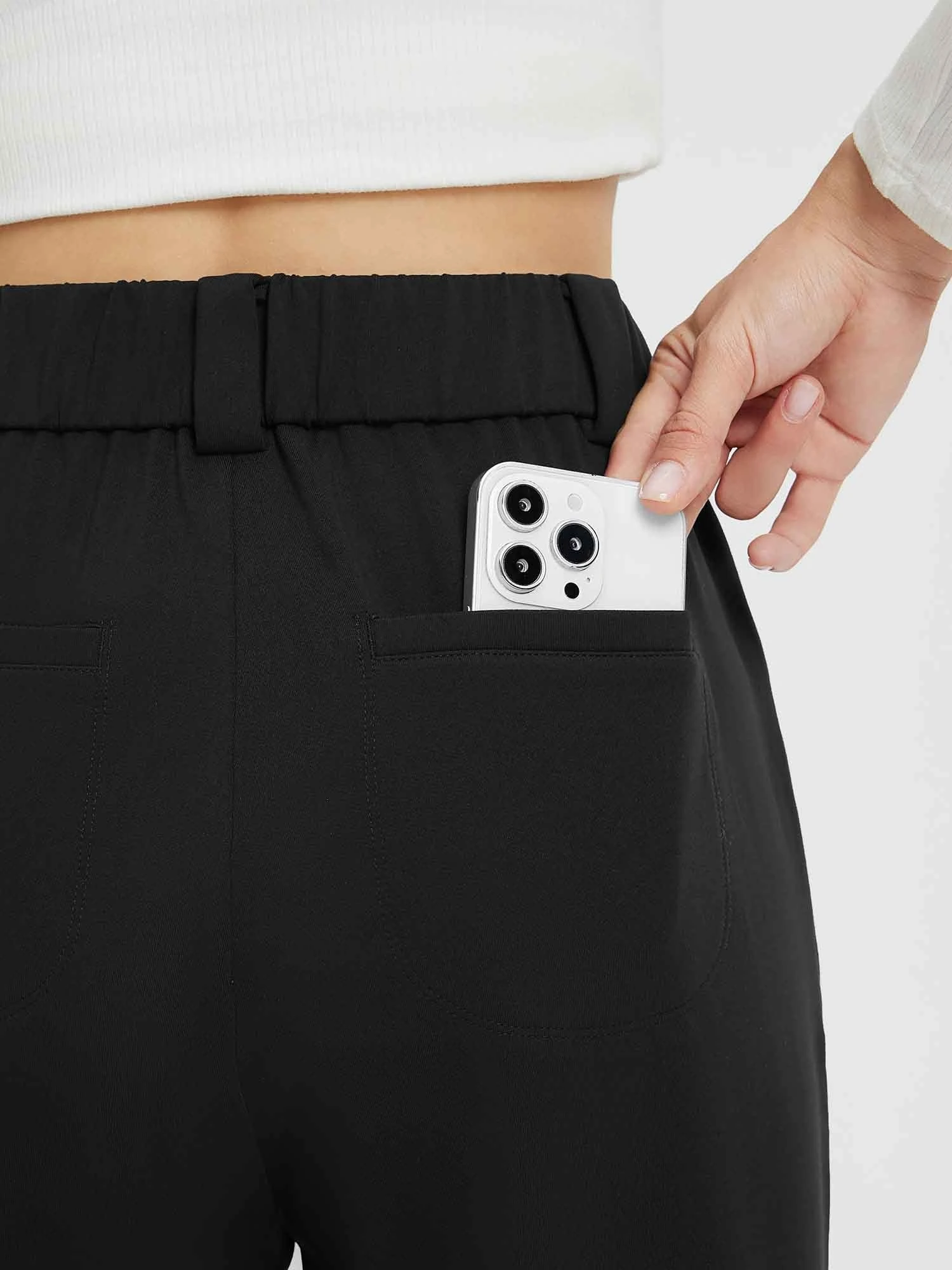 Yoga Fleece High Waisted Tapered Pants 3 Yoga Fleece High Waisted Tapered Pants - Image 3