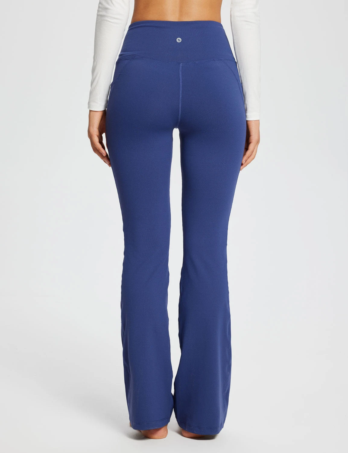 Laureate Women's 29" Crossover High-Waisted Flare Yoga Pants 10 Laureate Women's 29" Crossover High-Waisted Flare Yoga Pants - Image 10