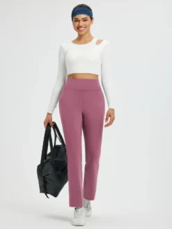 Women’s Running Boot-Cut Fleece Straight-Leg Pants -Baleaf Clothing Shop 202507095579 WH 1500x2000px c5afd5f7 c755 4d0e ba7f 436967828be2