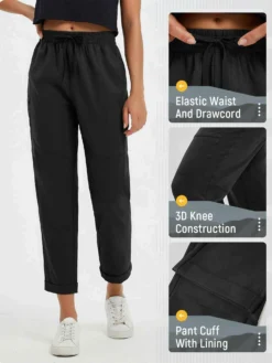 Outdoor Woven Woven Wide Leg Straight Leg Hiking Pants -Baleaf Clothing Shop 2 12