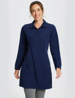 Long-Sleeve Quarter Zip Thermal Tunic Dress 32 Long-Sleeve Quarter Zip Thermal Tunic Dress -Baleaf Clothing Shop 2 eb1f3260 2fa7 43c9 817c d27d7014b0f2