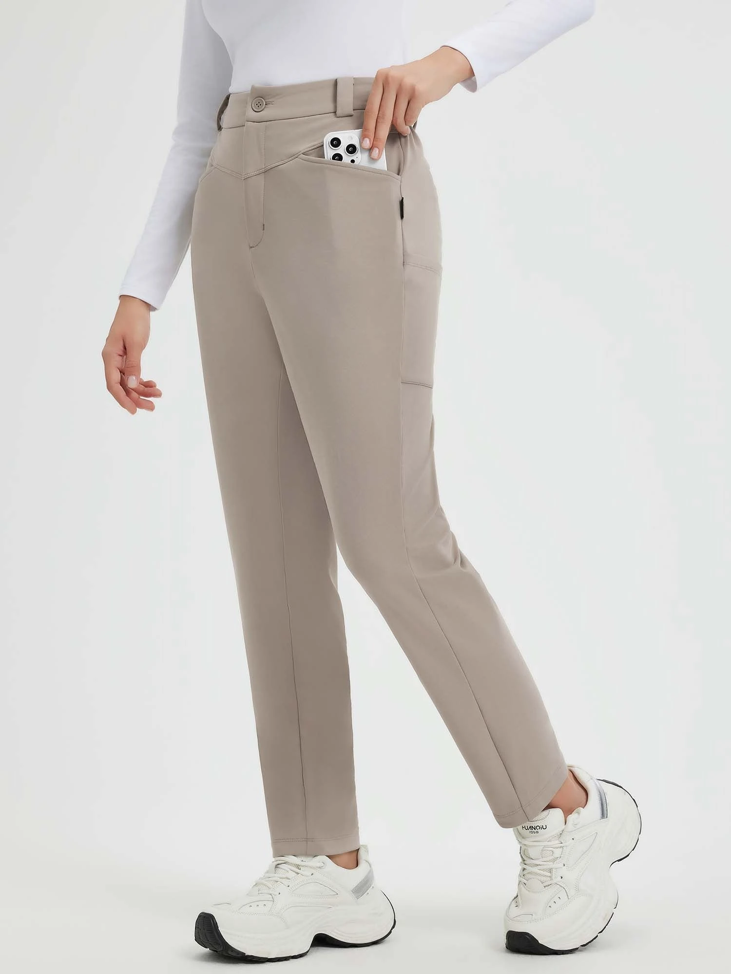 Yoga Fleece High Waisted Tapered Pants 11 Yoga Fleece High Waisted Tapered Pants - Image 11