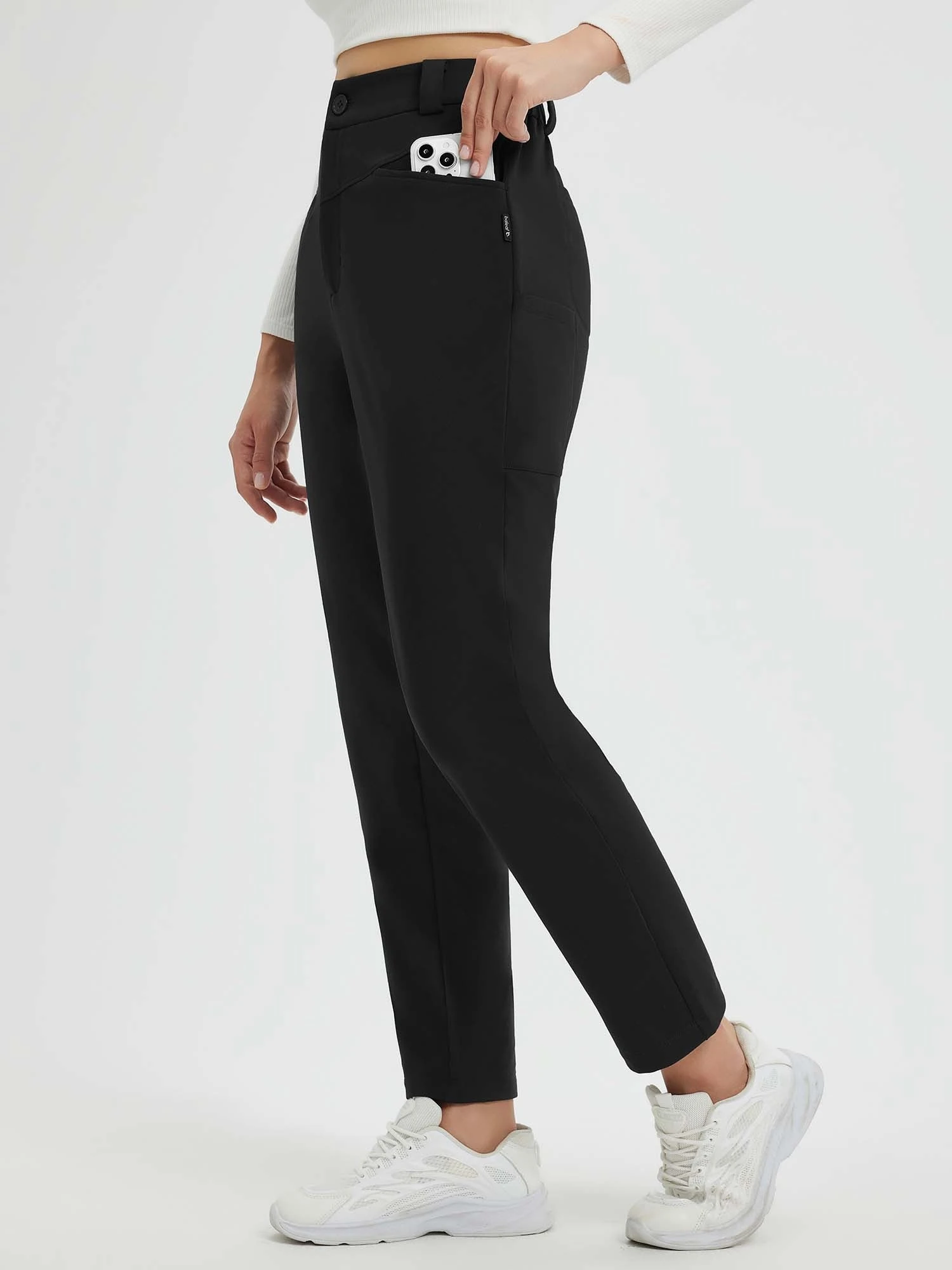 Yoga Fleece High Waisted Tapered Pants 4 Yoga Fleece High Waisted Tapered Pants - Image 4