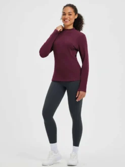 Running Half-Turtleneck Fleece Long-Sleeve T-Shirt -Baleaf Clothing Shop 6 d6e9b9a2 3124 473a b588 a7f3becc1955