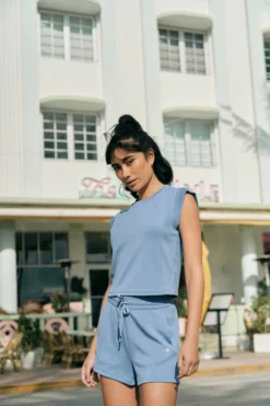 Set：A-Line Shorts & Sleeveless Tee -Baleaf Clothing Shop ALV3765 scaled