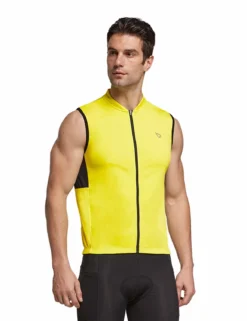 Men's Sleeveless Cycling Jersey -Baleaf Clothing Shop aaa469 Yellow 01
