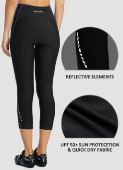 Women's 3/4 Padded Bike Capris Pants -Baleaf Clothing Shop aab163 2 6e551156 e14c 48ce 80a9 6e6751d4c9b4