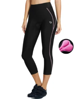 Women's 3/4 Padded Bike Capris Pants