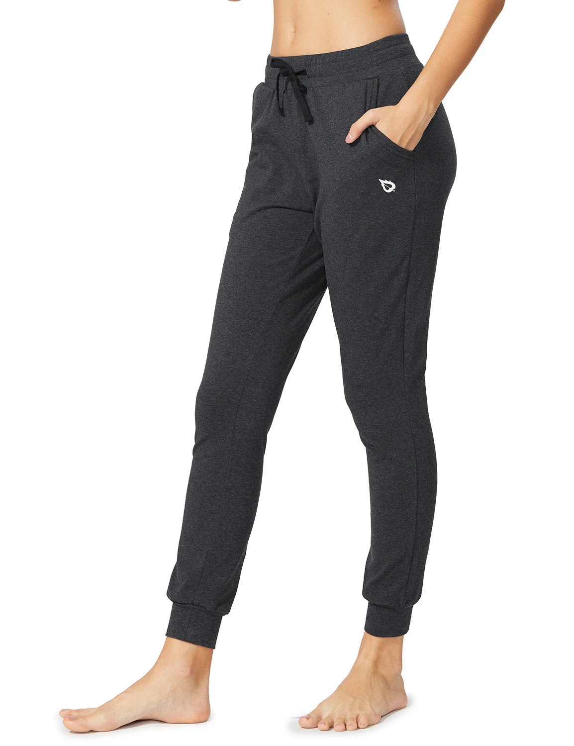 Women's Cotton Tapered Sweatpants 4 Women's Cotton Tapered Sweatpants - Image 4