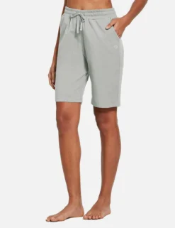 Evergreen Cotton Bermuda Shorts -Baleaf Clothing Shop abh104 LightGray 01 fc70e471 42ce 4fd6 9f0c 86fccd618243