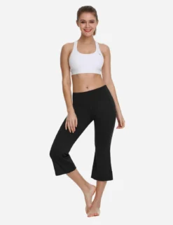Laureate Women's Flare Capri Leggings -Baleaf Clothing Shop abh111 Black 75ab0c3d 8fdd 4e05 a27a b64bf2539413