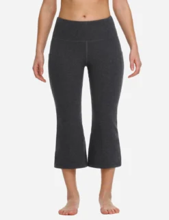 Laureate Women's Flare Capri Leggings -Baleaf Clothing Shop abh111 Charcoal