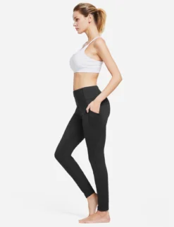 Laureate Thermal Pocketed Leggings -Baleaf Clothing Shop abh145 Black 04