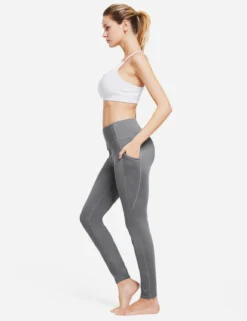 Laureate Thermal Pocketed Leggings -Baleaf Clothing Shop abh145 Grey 04