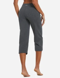 Laureate Cropped Sweatpants -Baleaf Clothing Shop abh161 Heather Gray 03