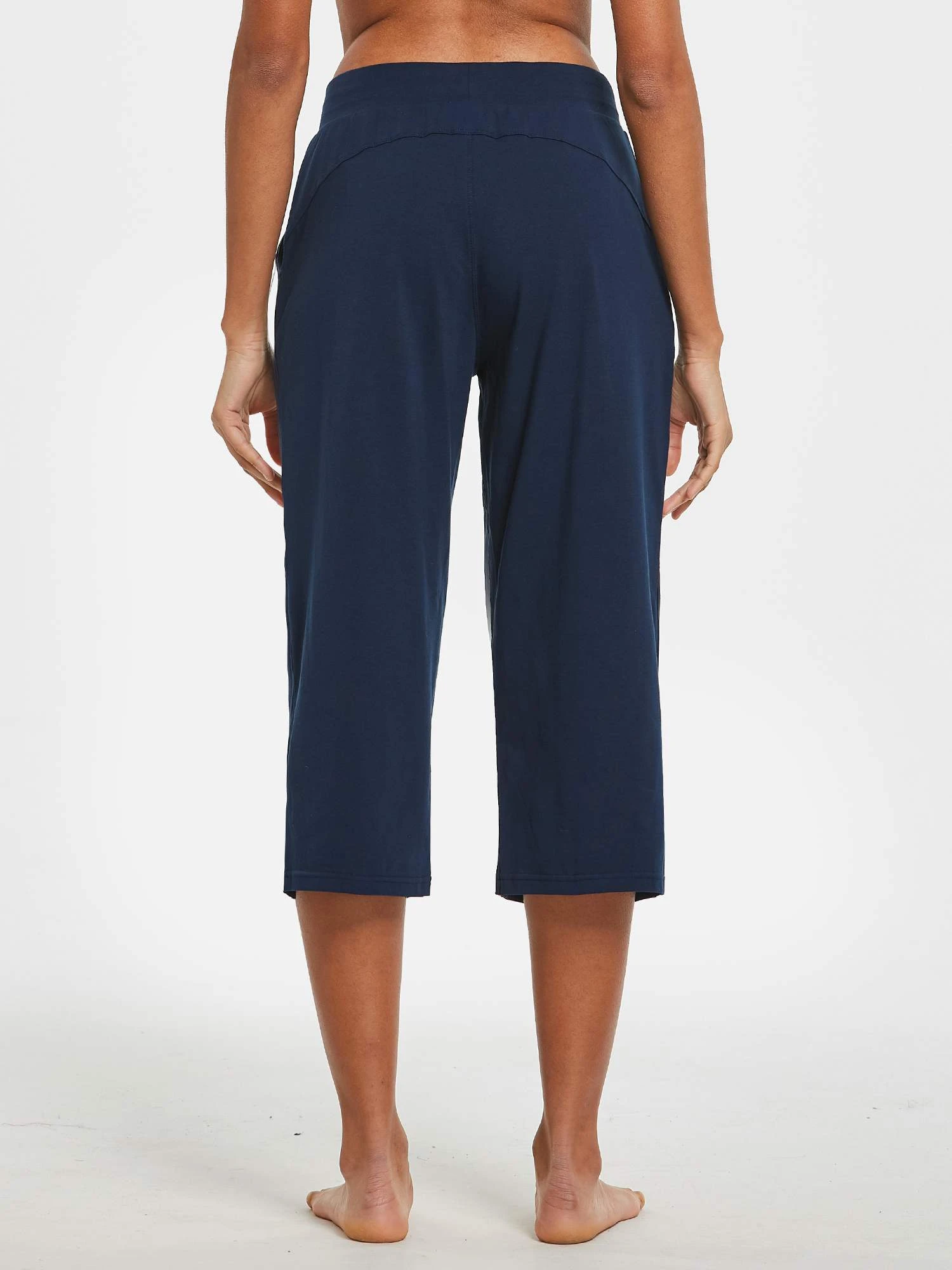 Women's Lightweight Wide-Leg Cotton Capri Pants 9 Women's Lightweight Wide-Leg Cotton Capri Pants - Image 9