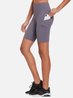 Women's 8" High-Waisted Compression Biker Shorts With Side Pockets -Baleaf Clothing Shop abh190 2 a22261b9 032b 417a b306 1f94afe83289