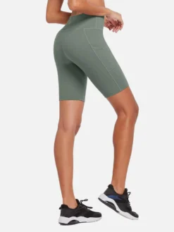 Women's 8" High-Waisted Compression Biker Shorts With Side Pockets -Baleaf Clothing Shop abh190 3 22494596 1149 43de b640 11d42e4dff23
