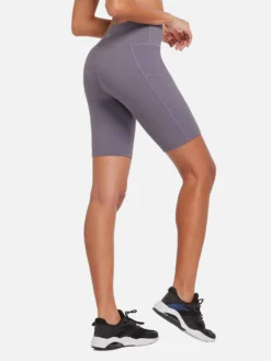 Women's 8" High-Waisted Compression Biker Shorts With Side Pockets -Baleaf Clothing Shop abh190 3 e70c7526 af40 4854 b6fb 581bf9c9fbca