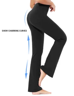 Women's High-Waisted Flare Yoga Pants -Baleaf Clothing Shop abh194 7