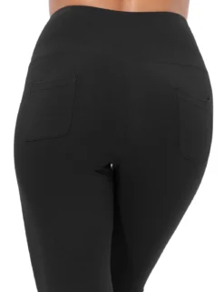 Women's High-Waisted Flare Yoga Pants -Baleaf Clothing Shop abh194 black 5