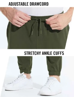 Men's 27" Cotton Sweatpants -Baleaf Clothing Shop abh220 Army Green 04