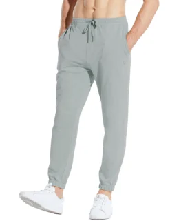Men's 27" Cotton Sweatpants -Baleaf Clothing Shop abh220 Gray 02