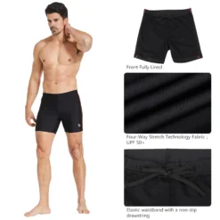 Men's Compression Square-Leg Swim Jammers -Baleaf Clothing Shop acf014 f09eb856 d606 4283 bc60 96c7c5482c5f