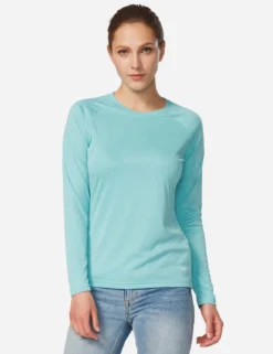 UPF50+ Crew Neck Sun Shirt -Baleaf Clothing Shop aga001 Light Green 693f8016 9080 4992 a87e c8bbc51cd626