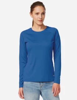 UPF50+ Crew Neck Sun Shirt -Baleaf Clothing Shop aga001 Ocean Blue