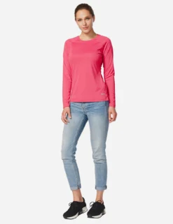 UPF50+ Crew Neck Sun Shirt -Baleaf Clothing Shop aga001 Rouge Red 0edcd964 1ccb 40bf 801d 4235fb69baa1