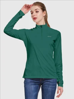 Women's UPF 50+ 1/4-Zip Sun Shirt -Baleaf Clothing Shop aga065 0d6dc4be 6d66 48be a2ca 1e465c0b8920