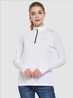 Women's UPF 50+ 1/4-Zip Sun Shirt -Baleaf Clothing Shop aga065 25a150bd 9a78 4a71 a530 676338ef837f