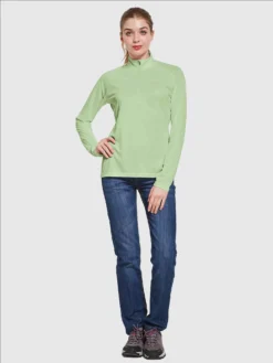 Women's UPF 50+ 1/4-Zip Sun Shirt -Baleaf Clothing Shop aga065 3b208b61 36d4 4fda 9f11 75ab4a4a2758