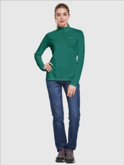 Women's UPF 50+ 1/4-Zip Sun Shirt -Baleaf Clothing Shop aga065 649794ee cc90 4557 9685 b5cdf30078a4