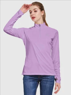 Women's UPF 50+ 1/4-Zip Sun Shirt -Baleaf Clothing Shop aga065 98abe598 0206 41bf b3e3 e49b9bf62233
