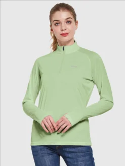 Women's UPF 50+ 1/4-Zip Sun Shirt -Baleaf Clothing Shop aga065 9a27fde6 fc8d 49a0 9726 f3d66ad6e337