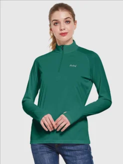 Women's UPF 50+ 1/4-Zip Sun Shirt -Baleaf Clothing Shop aga065 9a3319f6 bd91 4f08 a673 2a1012aa9f84