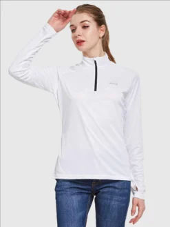 Women's UPF 50+ 1/4-Zip Sun Shirt -Baleaf Clothing Shop aga065 bcd5edca 3279 4fb2 b520 c828da6ba248