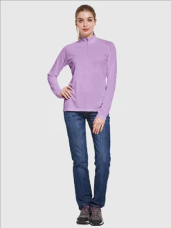 Women's UPF 50+ 1/4-Zip Sun Shirt -Baleaf Clothing Shop aga065 ee3db21f ee81 4333 be9a 519f0fdcb647