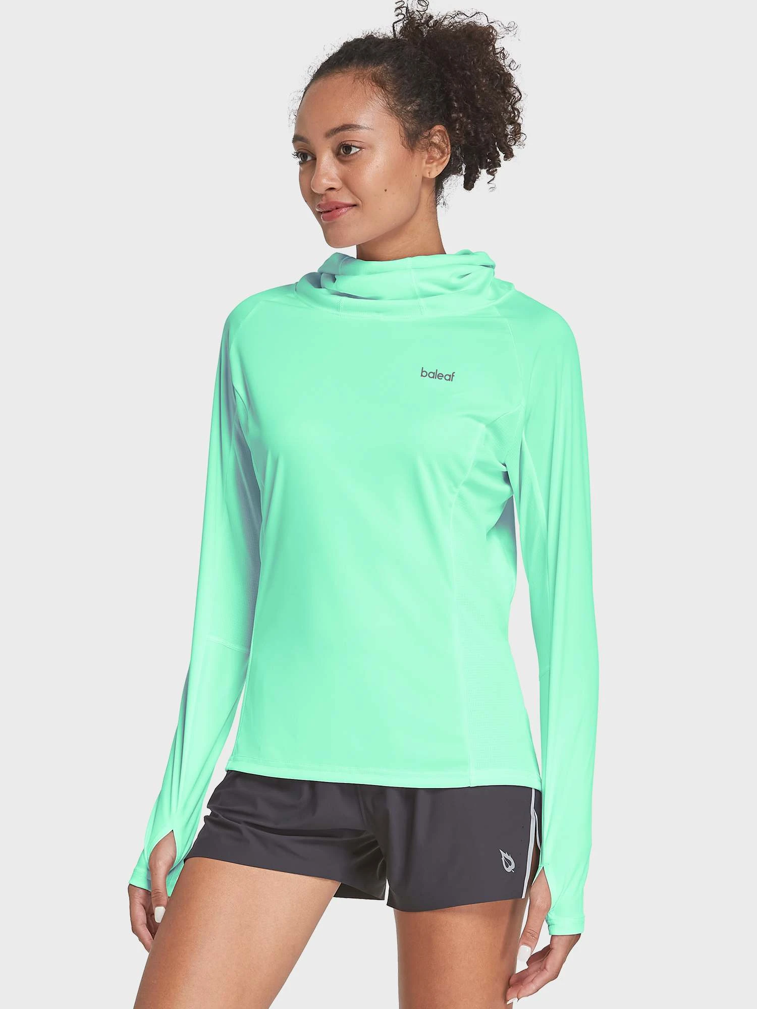 Women's UPF 50+ Hiking Shirt With Face Cover 1 Women's UPF 50+ Hiking Shirt With Face Cover