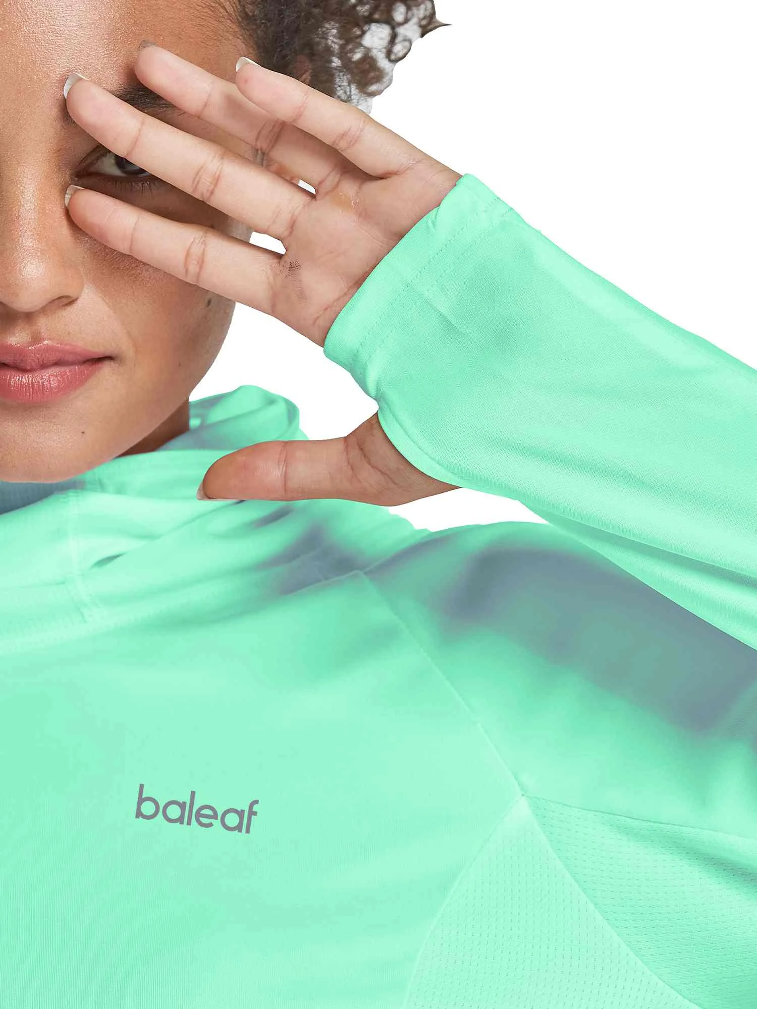 Women's UPF 50+ Hiking Shirt With Face Cover 2 Women's UPF 50+ Hiking Shirt With Face Cover - Image 2