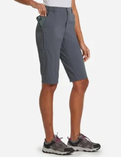Flyleaf UPF50+ DWR Knee-Length Shorts -Baleaf Clothing Shop agb035 Gray 02