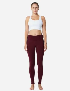 Laureate Multi-Colored Thermal Leggings -Baleaf Clothing Shop ahb018 winered