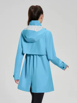 Flyleaf Mid-Length Hooded Waterproof Jacket -Baleaf Clothing Shop bfc023 3dac888a ae86 4cff 9609 0069dd997a46