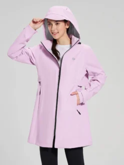 Flyleaf Mid-Length Hooded Waterproof Jacket -Baleaf Clothing Shop bfc023 d1cd735b 7708 43b1 94d9 f2320938c186