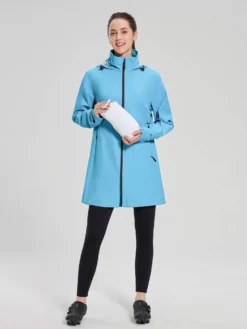 Flyleaf Mid-Length Hooded Waterproof Jacket -Baleaf Clothing Shop bfc023 dc2da273 0cf7 4611 9ecf 1a570a422972