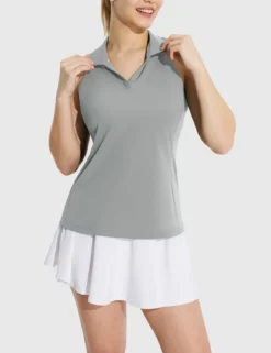 Flyleaf UPF 50+ Quick-Dry V-Neck Sleeveless Golf Polo Shirt -Baleaf Clothing Shop bfg002 1 3ade198f d76b 433f b94d 21e611db01f3