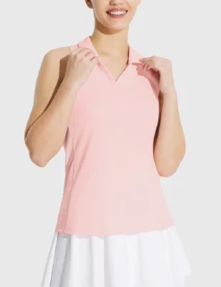 Flyleaf UPF 50+ Quick-Dry V-Neck Sleeveless Golf Polo Shirt -Baleaf Clothing Shop bfg002 1 cb3d41b6 a12c 42be b146 19528c0464ab